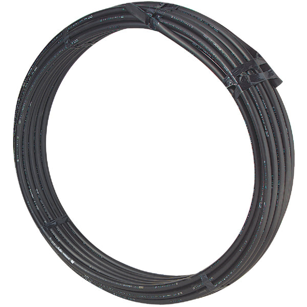 Advanced Drainage Systems 3/4 In. x 100 Ft. 80 psi Black Plastic Pipe