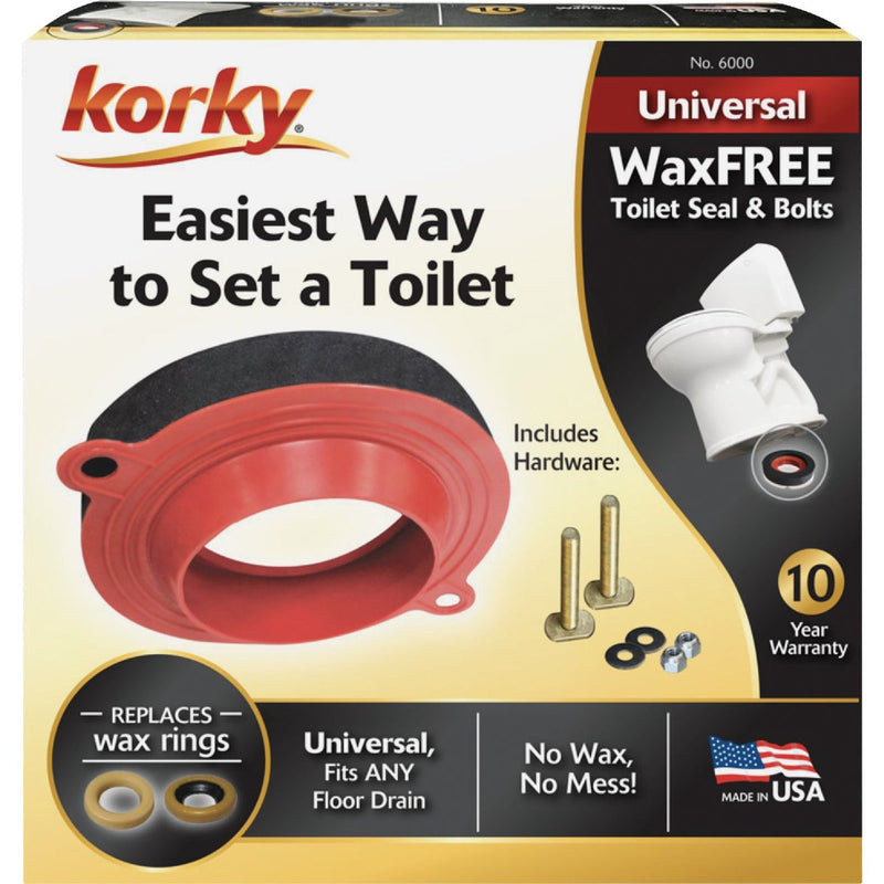 Korky Wax-Free Toilet Gasket