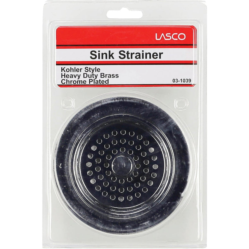 Lasco 3-1/2 In. Chrome Heavy-Duty Basket Strainer Assembly for Kohler