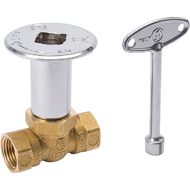 ProLine Straight Pattern 158,000 BTU Brass/Chrome Plated Log Lighter Gas Valve