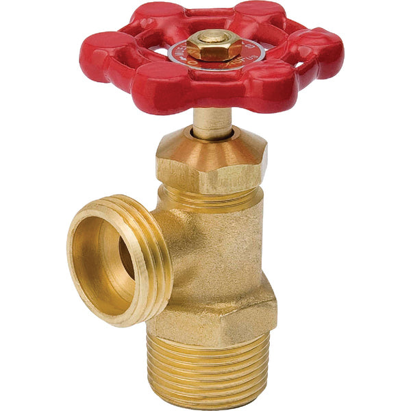 ProLine 1/2 In. MIP x 3/4 In. MHT  Brass Lead-Free Boiler Drain