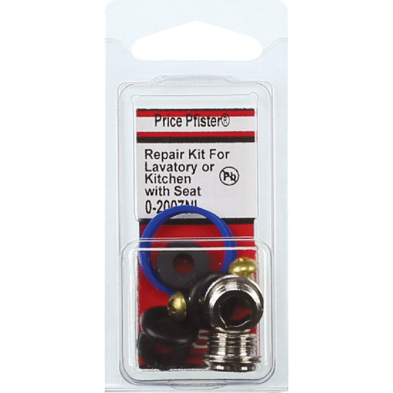 Lasco 10pc PP Stem Repair Kit w/Seat Rubber, Nylon & Brass Faucet Repair Kit