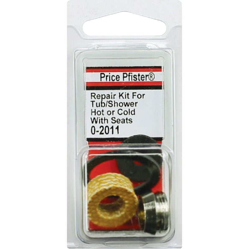 Lasco PP Tub & Shower Stem Repair Kit w/Seat Rubber, Nylon & Brass Faucet Repair Kit