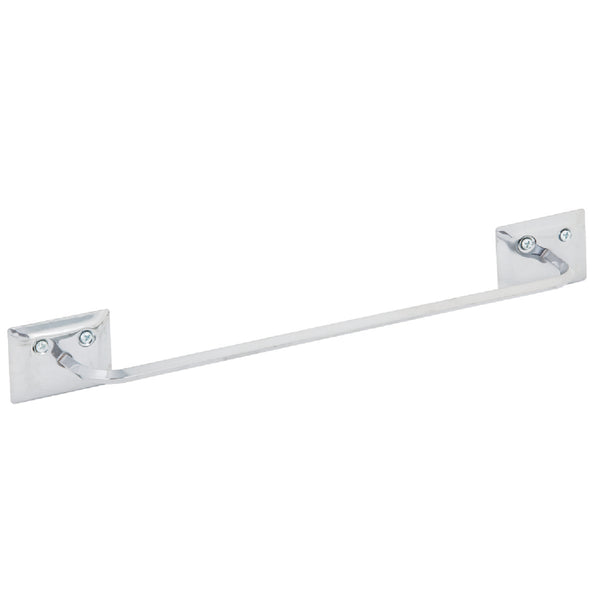 Decko Diamond Bar Design 12 In. Chrome Towel Bar