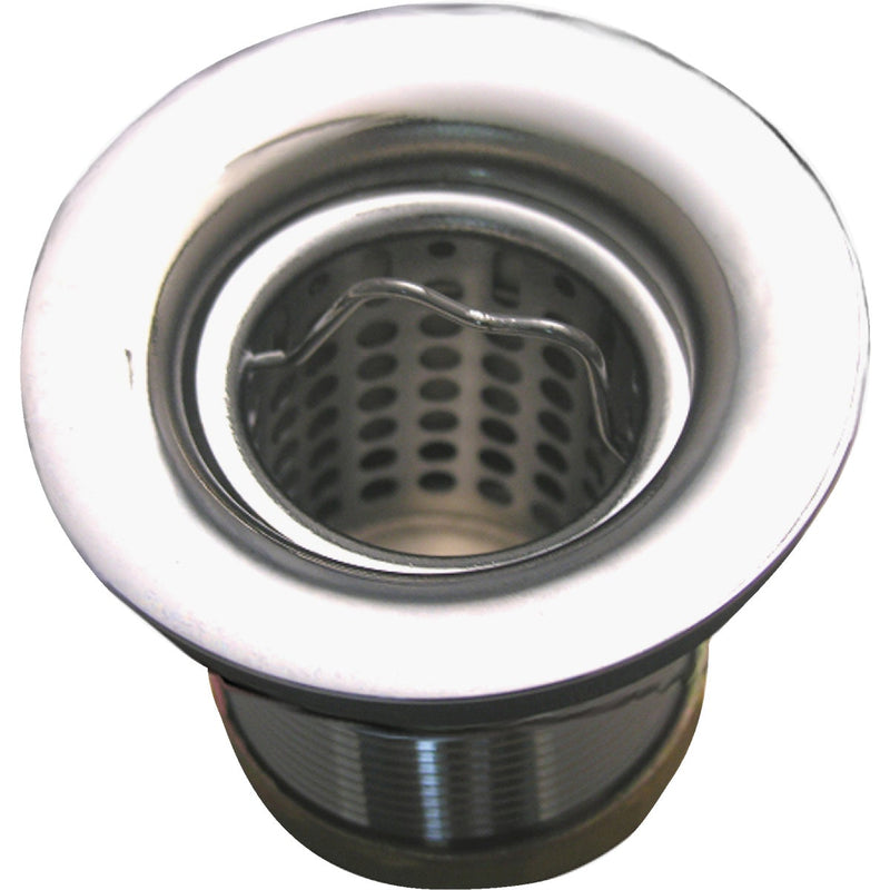 Lasco 2 In. Jr. Duo Chrome Plated Stainless Steel Bail Bar Basket Strainer Assembly