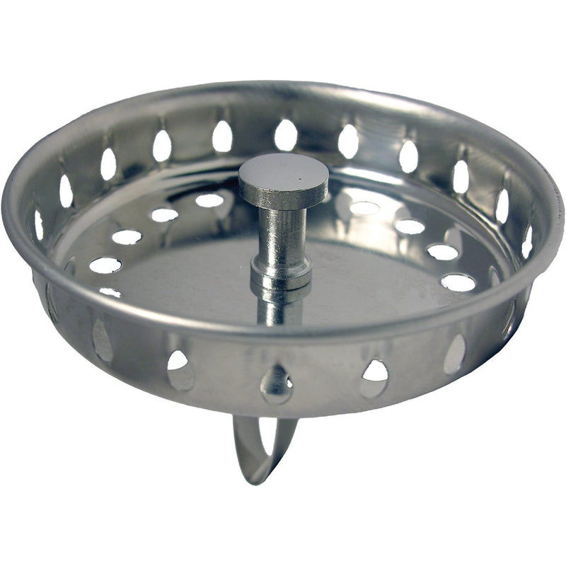 Lasco 3-1/8 In. Chrome Pronged Basket Strainer Stopper