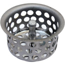 Lasco 1-1/2 In. Chrome Removable Kitchen Strainer Cup with Post