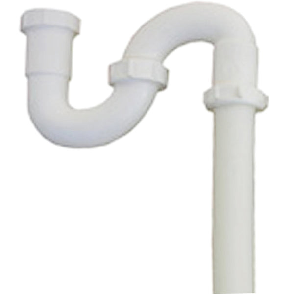 Lasco 1-1/4 In. OD White Plastic S-Trap