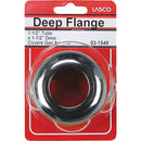 Lasco 1-1/2 In. Drain Tube Chrome Plated Box Flange