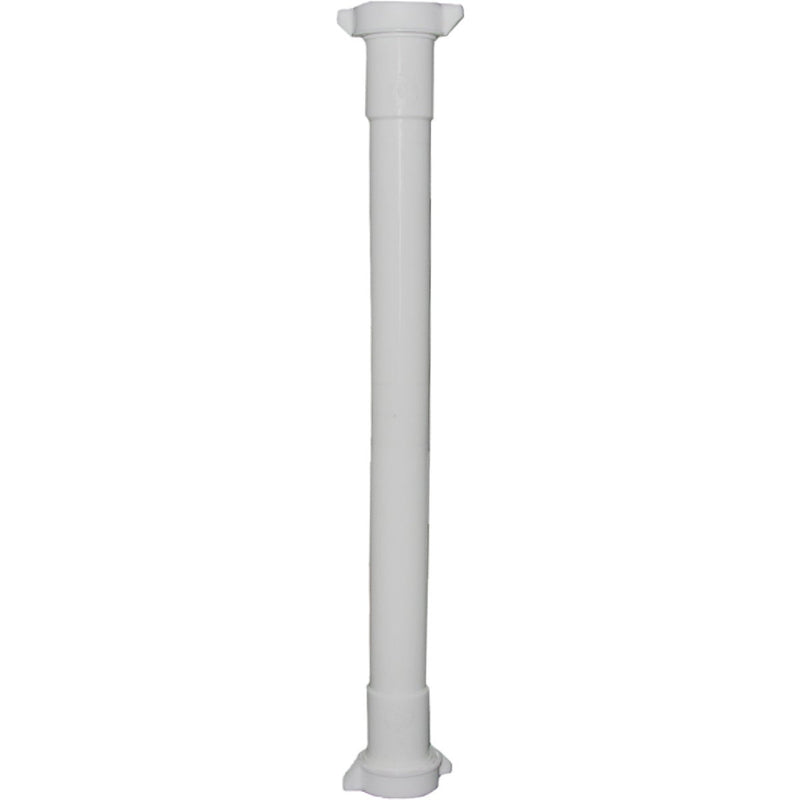 Lasco 1-1/4 In. OD x 16 In. L White Plastic Double-End Extension Tube