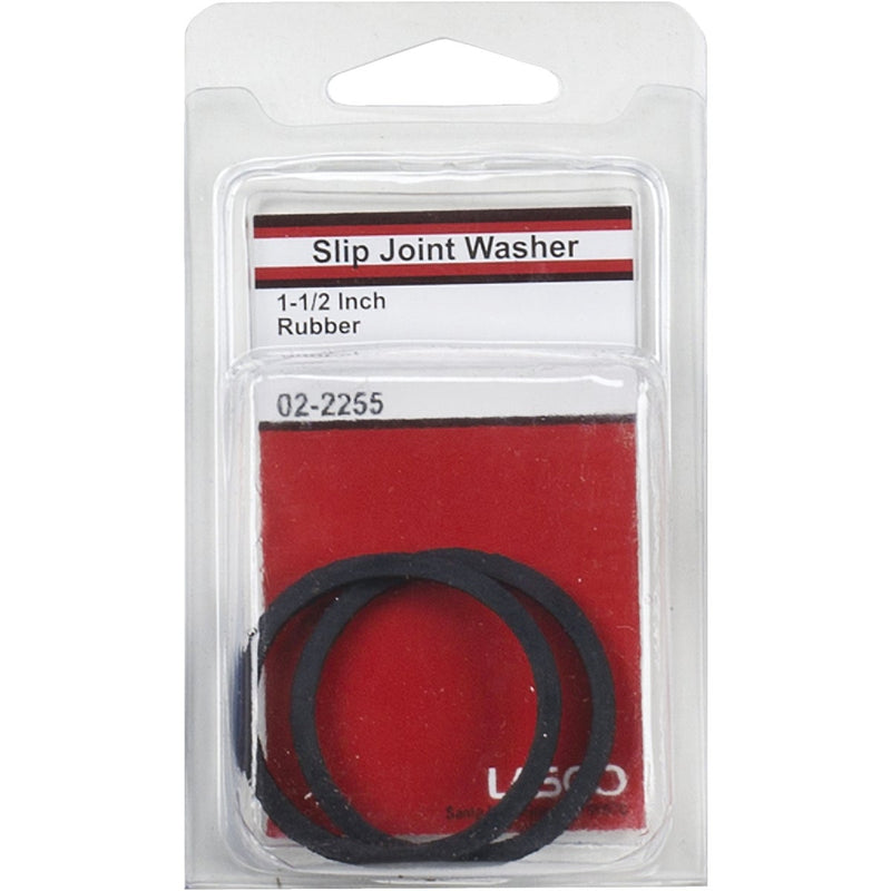 Lasco 1-1/2 In. Black Rubber Slip Joint Washer (2-Pack)