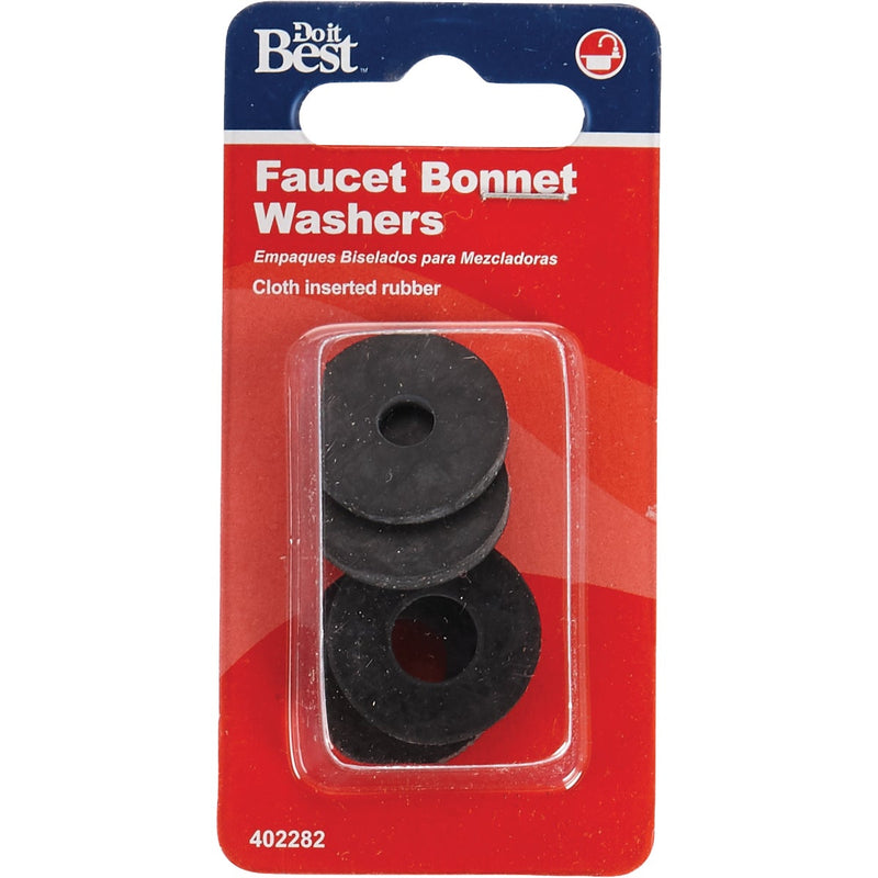 Do it Best Assorted Black Bonnet Faucet Washer (4 Ct.)