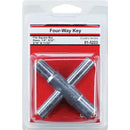 Lasco 4-Way Faucet Key for 1/4, 9/32, 5/16 & 11/32 In. Stems