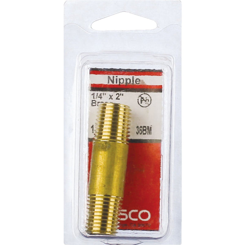 Lasco 1/4 In. x 2 In. Brass Nipple