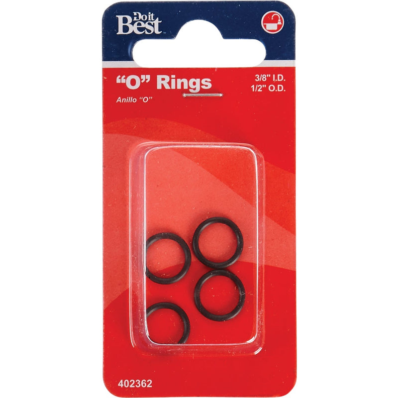 Do it Best 3/8 In. x 1/2 In. x 1/16 In. O-Ring (4 Ct.)