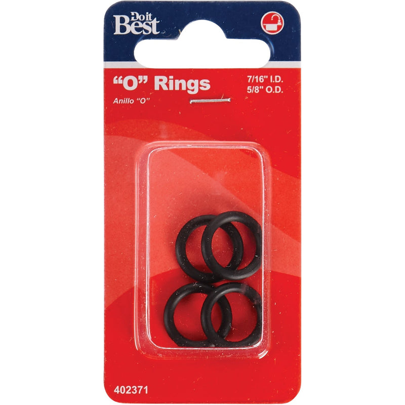 Do it Best 7/16 In. x 5/8 In. x 3/32 In. O-Ring (4 Ct.)