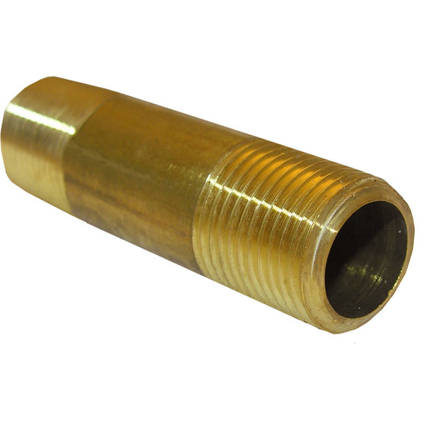 Lasco 3/8 In. MPT x 1-1/2 In. Short Brass Nipple