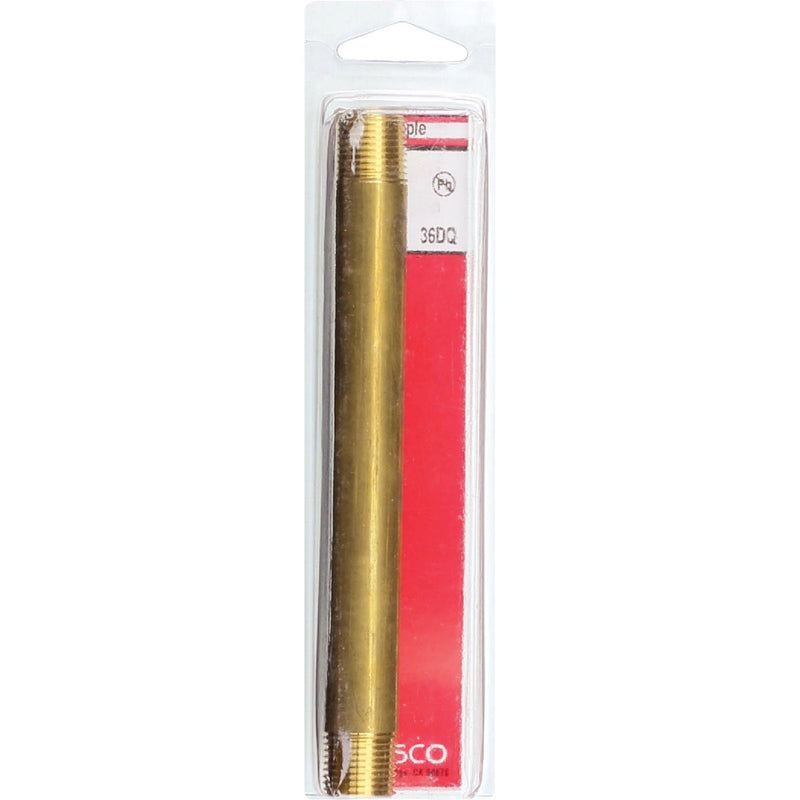 Lasco 3/8 In. x 6 In. Brass Nipple