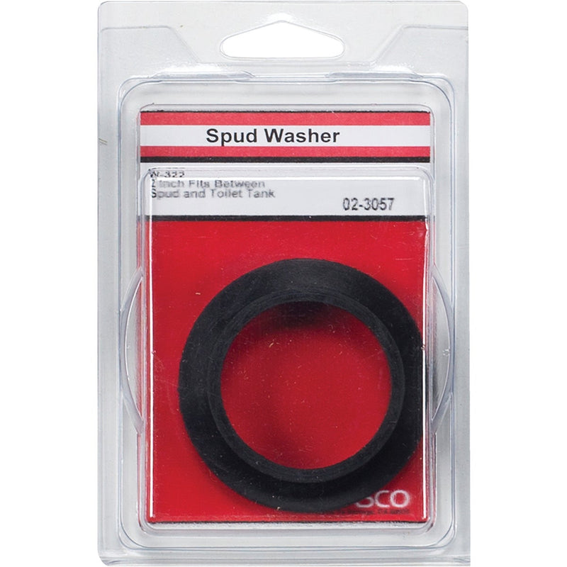 Lasco 2 In. Black Rubber Toilet Spud Flanged Washer