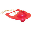 Lasco Square Back Red Rubber Flapper with Chain