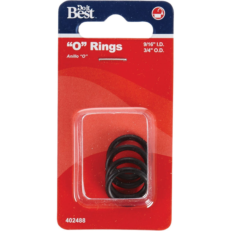 Do it Best 9/16 In. x 3/4 In. x 3/32 In. O-Ring (4 Ct.)