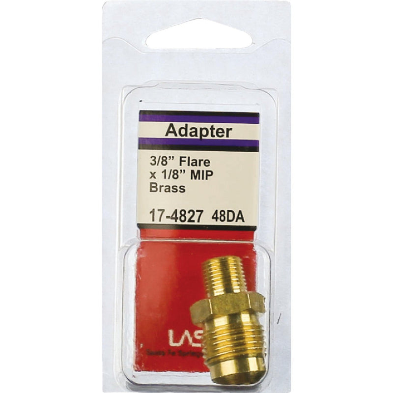 Lasco 3/8 In. M x 1/8 In. MPT Brass Flare Adapter