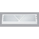 Home Impressions 18 In. White Steel Baseboard Diffuser