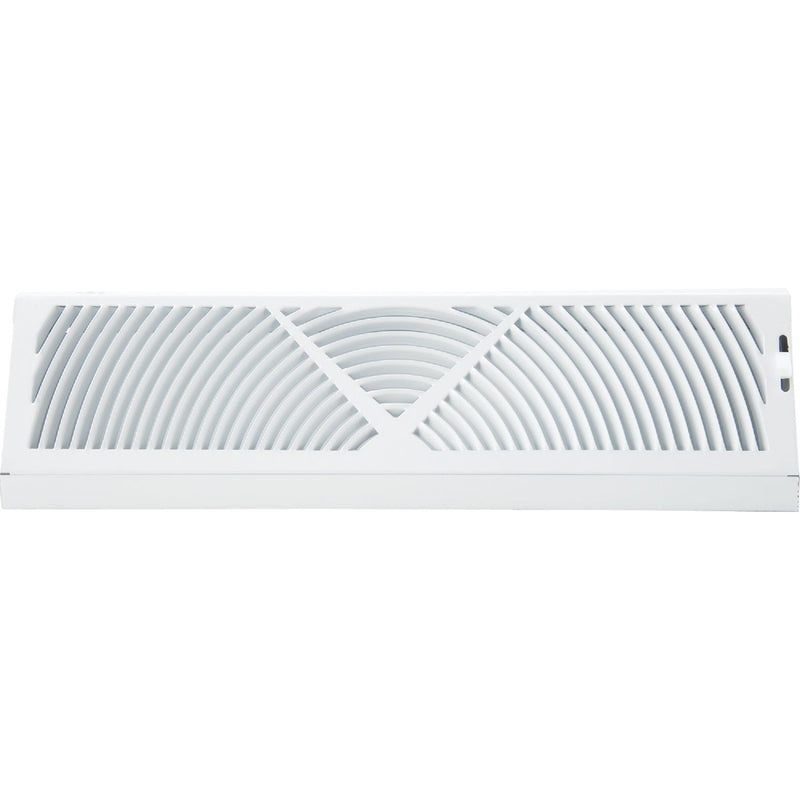 Home Impressions 18 In. White Steel Baseboard Diffuser