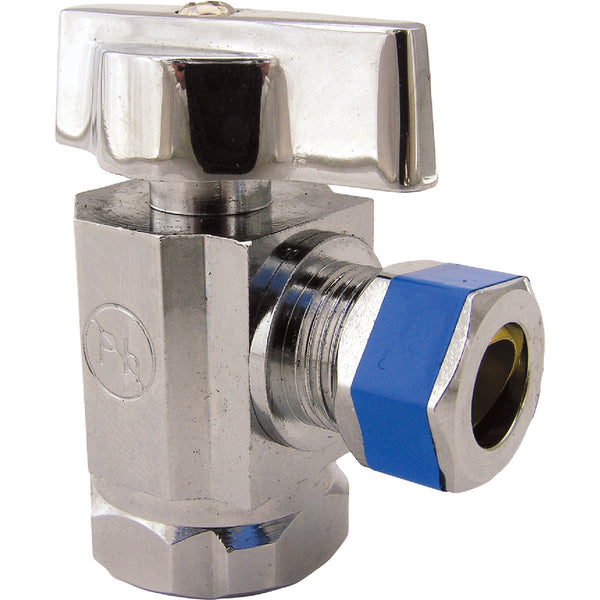 Lasco 1/2 In. IP Inlet x 3/8 In. C Outlet 1/4 Turn Angle Valve
