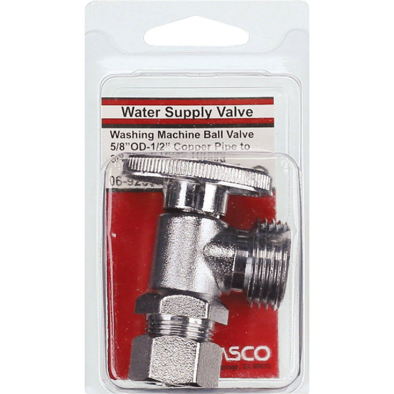 Lasco 5/8 In. Copper C Inlet x 3/4 In. MHT Outlet Washing Machine Valve