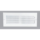 Home Impressions 13.78 In. x 5.75 In. White Steel Wall Register
