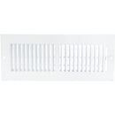 Home Impressions 13.78 In. x 5.75 In. White Steel Wall Register