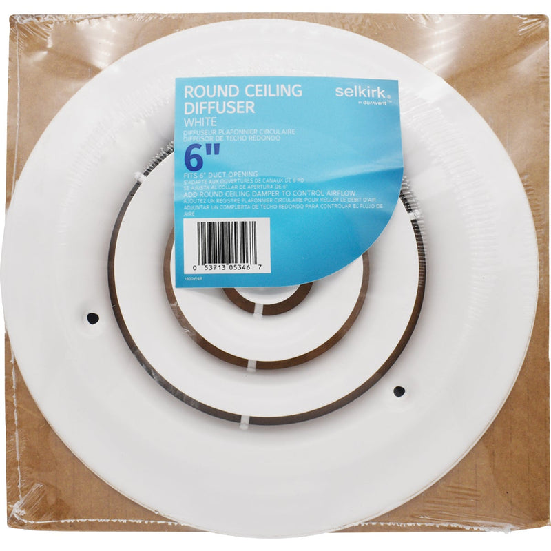 Selkirk 6 In. Round Ceiling Diffuser