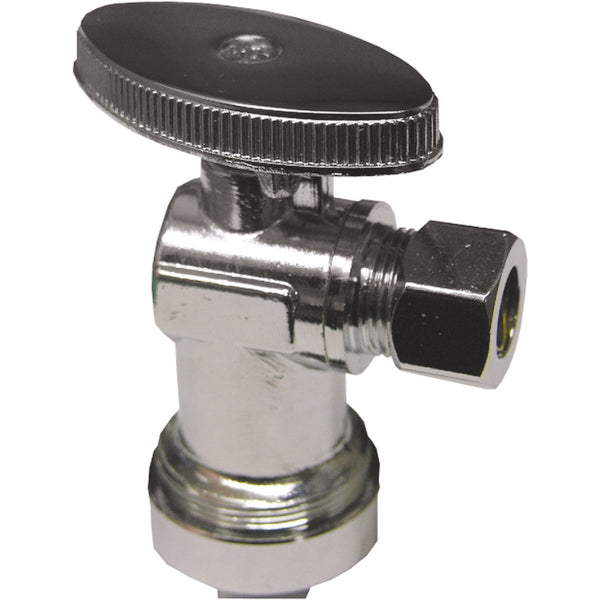 Lasco 5/8 In. Copper or CPVC PF Inletx3/8 In. Outlet 1/4 Turn Angle Valve