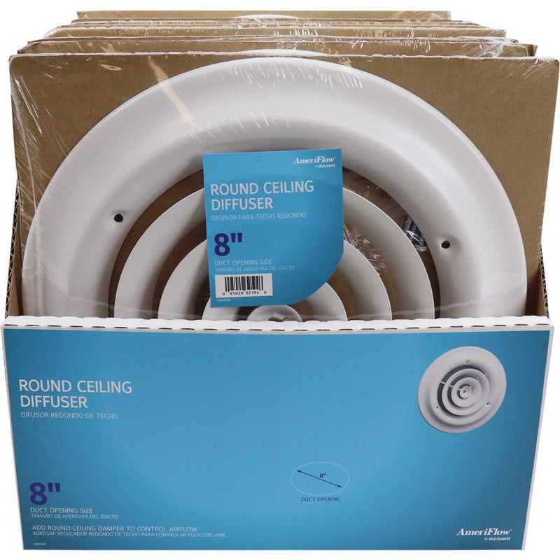 Selkirk 8 In. Round Ceiling Diffuser