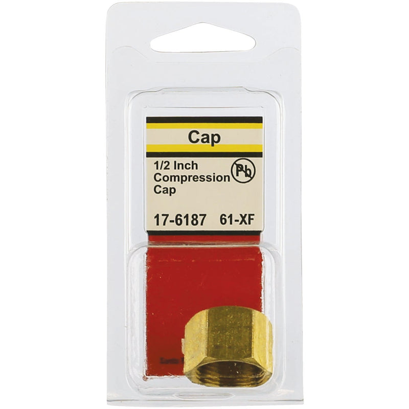 Lasco 1/2 In. Brass Compression Cap