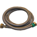 Lasco 1/2 In. IPS x 1/2 In. IPS x 60 In. L Braided Stainless Steel Flex Line Faucet Connector