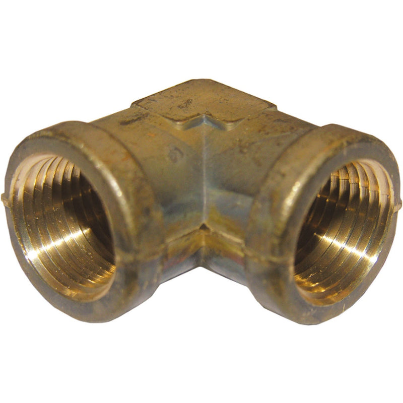 Lasco 3/8 In. FPT X 3/8 In. FPT 90 Deg. Brass Elbow (1/4 Bend)