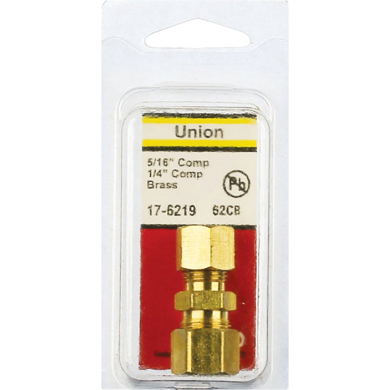 Lasco 5/16 In. x 1/4 In. Brass Reducing Compression Union