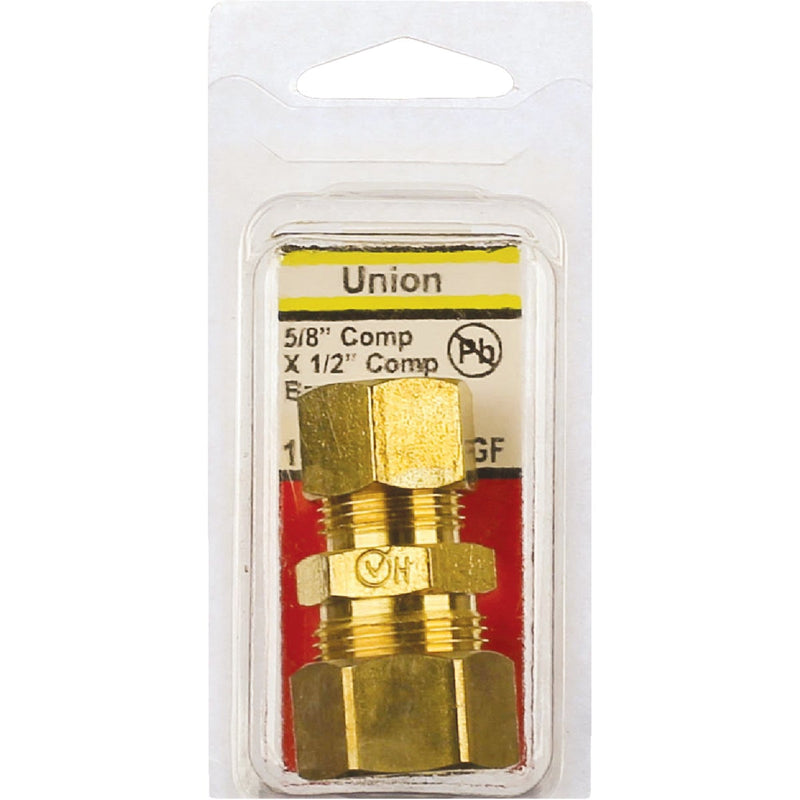 Lasco 5/8 In. x 1/2 In. Brass Reducing Compression Union