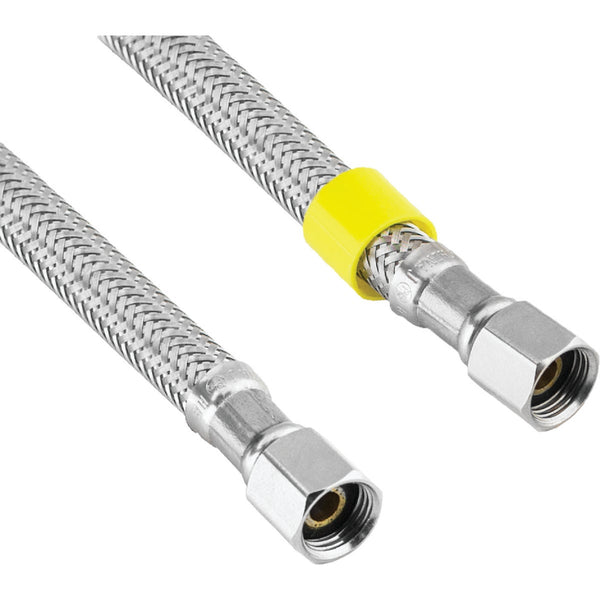 Lasco 1/4 In. x 1/4 In. x 5 Ft. Length Braided Supply Ice Maker Connector Hose