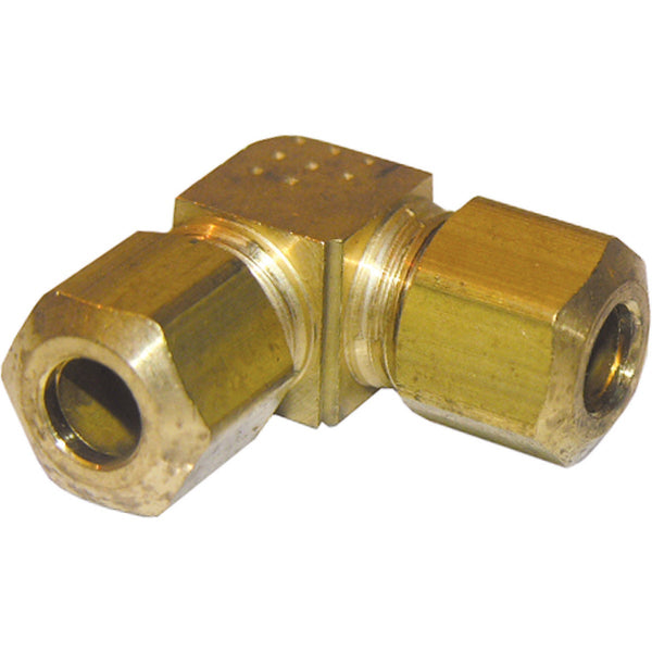 Lasco 1/4 In. 90 Deg. Compression Brass Elbow (1/4 Bend)