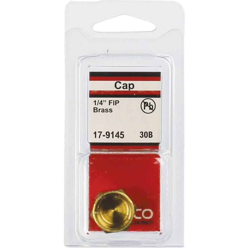 Lasco 1/4 In. Red Brass Threaded Pipe Cap