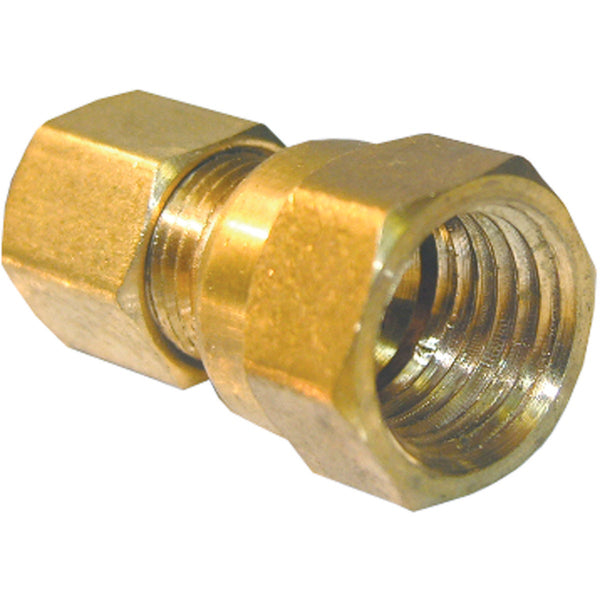 Lasco 1/4 In. C x 1/4 In. FPT Brass Compression Adapter