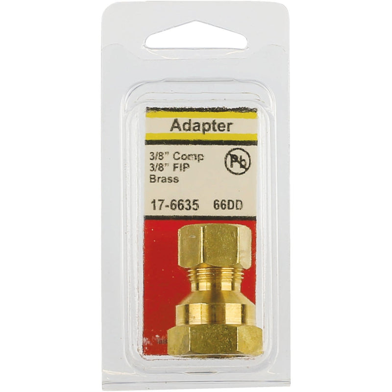 Lasco 3/8 In. C x 3/8 In. FPT Brass Compression Adapter