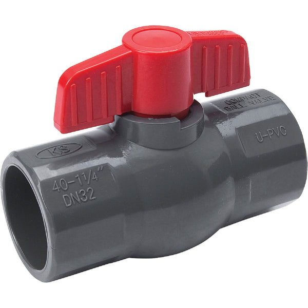 ProLine 1-1/4 In. Solvent x 1-1/4 In. Solvent PVC Ball Valve