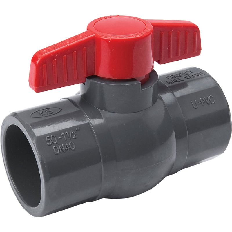 ProLine 1-1/2 In. Solvent x 1-1/2 In. Solvent PVC Ball Valve