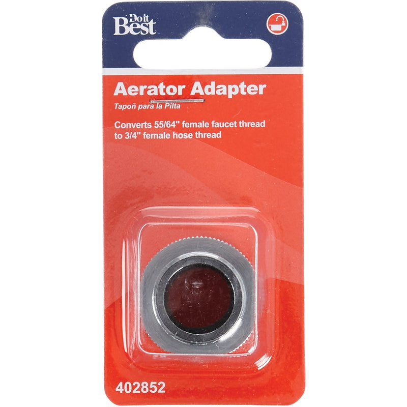 Do it 55/64"-27 Female to 3/4" Female Hose Aerator Faucet Adapter