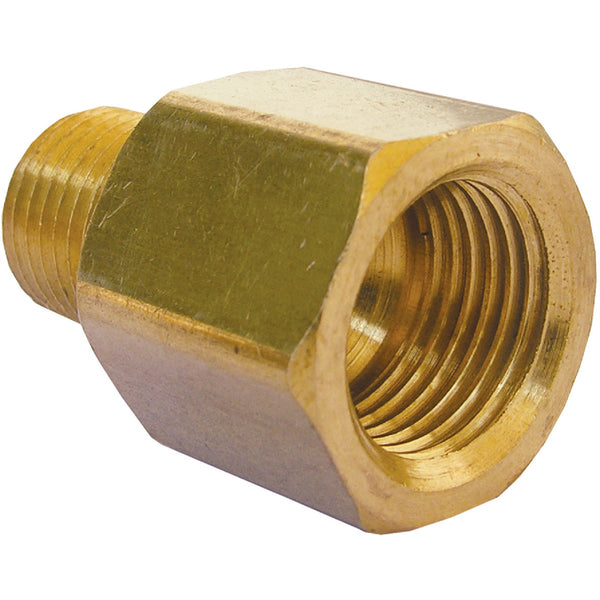 Lasco 3/8 In. F x 1/4 In. MPT Brass Flare Adapter