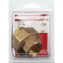 Lasco 1/2 In. FPT x 1/2 In. FPT Red Brass Threaded Union